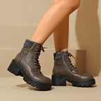 New Women's British-Style Platform Ankle Boots for Winter